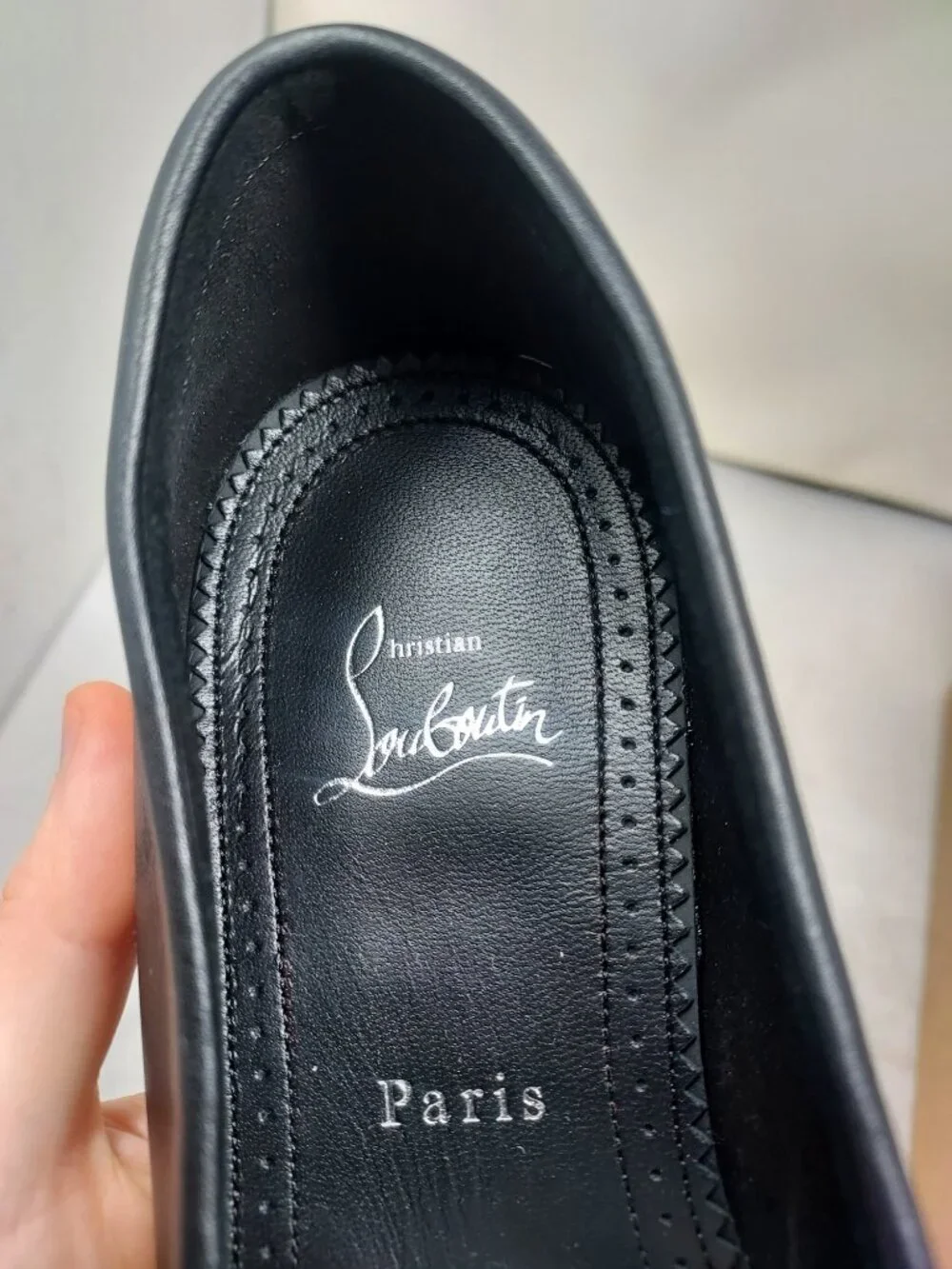 Christian Louboutin MENS Mocallista Black Loafer